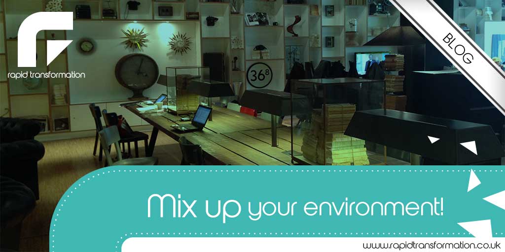 Mix Up Your Working Environment & Productivity working environment